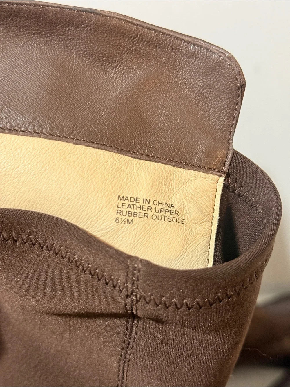 MICHAEL Michael Kors Bromley Brown Leather Flat Over The Knee Riding Boots 6 1/2